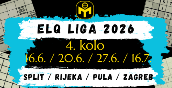  ELQ LIGA 2026. (4. kolo) - Split, Rijeka, Pula & Zagreb