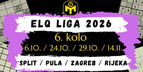  ELQ LIGA 2026. (6. kolo) - Split, Pula, Zagreb & Rijeka
